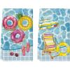 Artoid Mode Sunglasses Life Ring Swimming Pool Summer Kitchen Towels Dish Towels, 18×26 Inch Farmhouse Decoration Cleaning Set of 2