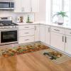 Artoid Mode Truck Pumpkin Sunflowers Fall Kitchen Mats Set of 2, Autumn Home Decor Low-Profile Kitchen Rugs for Floor – 17×29 and 17×47 Inch