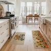 Artoid Mode Truck Pumpkin Sunflowers Fall Kitchen Mats Set of 2, Autumn Home Decor Low-Profile Kitchen Rugs for Floor – 17×29 and 17×47 Inch