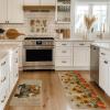 Artoid Mode Truck Pumpkin Sunflowers Fall Kitchen Mats Set of 2, Autumn Home Decor Low-Profile Kitchen Rugs for Floor – 17×29 and 17×47 Inch