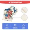 Artoid Mode American Flag Stars Eucalyptus 4th of July Table Runner, Memorial Day Kitchen Dining Table Decoration for Home Party Decor 13×72 Inch(Red)