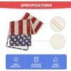 Artoid Mode American Flag Stars and Stripes 4th of July Table Runner,Memorial Day Kitchen Dining Table Decoration for Home Party Decor 13×72 Inch(Red/Blue)