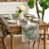 Artoid Mode Eucalyptus Egg Easter Table Runner, Spring Kitchen Dining Table Decor for Indoor Outdoor Home Party Decor 13×72 Inch(Wood)