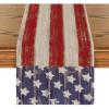 Artoid Mode American Flag Stars and Stripes 4th of July Table Runner,Memorial Day Kitchen Dining Table Decoration for Home Party Decor 13×72 Inch(Red/Blue)