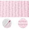Artoid Mode White Soft Plush Faux Fur Jacquard Heart Valentine’s Day Table Runner, Seasonal Kitchen Dining Table Decoration for Home Party Decor 13×72 Inch(Pink)
