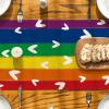 Artoid Mode Love Heart Rainbow Pride Day LGBT Table Runner, Kind Holiday Kitchen Dining Table Decoration for Home Party Decor 13×72 Inch(Multi Color)