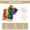Artoid Mode Love Heart Rainbow Pride Day LGBT Table Runner, Kind Holiday Kitchen Dining Table Decoration for Home Party Decor 13×72 Inch(Multi Color)