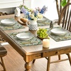 Artoid Mode Boho Placemats Set of 4, Daily Green Floral Bohemian Fall Table Mats for Home Party Dining Decoration 12×18 Inch(Green)