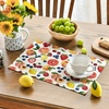Artoid Mode Lemon Fruit Summer Placemats Set of 4, 12×18 Inch Seasonal Spring Holiday Table Mats for Party Kitchen Dining Decoration(Beige/Fruit)