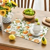 Artoid Mode Lemon Fruit Summer Placemats Set of 4, 12×18 Inch Seasonal Spring Holiday Table Mats for Party Kitchen Dining Decoration(Beige/Orange)