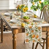 Artoid Mode Lemon Fruit Summer Placemats Set of 4, 12×18 Inch Seasonal Spring Holiday Table Mats for Party Kitchen Dining Decoration(Beige/Orange)