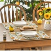 Artoid Mode Lemon Fruit Summer Placemats Set of 4, 12×18 Inch Seasonal Spring Holiday Table Mats for Party Kitchen Dining Decoration(Beige/Orange)