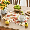 Artoid Mode Lemon Fruit Summer Placemats Set of 4, 12×18 Inch Seasonal Spring Holiday Table Mats for Party Kitchen Dining Decoration(Beige/Peach)