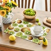 Artoid Mode Lemon Fruit Summer Placemats Set of 4, 12×18 Inch Seasonal Spring Holiday Table Mats for Party Kitchen Dining Decoration(Green/Kiwi Fruit)