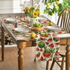 Artoid Mode Lemon Fruit Summer Placemats Set of 4, 12×18 Inch Seasonal Spring Holiday Table Mats for Party Kitchen Dining Decoration(Red/Watermelon)