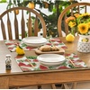 Artoid Mode Lemon Fruit Summer Placemats Set of 4, 12×18 Inch Seasonal Spring Holiday Table Mats for Party Kitchen Dining Decoration(Red/Watermelon)