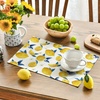 Artoid Mode Lemon Fruit Summer Placemats Set of 4, 12×18 Inch Seasonal Spring Holiday Table Mats for Party Kitchen Dining Decoration(Yellow/Lemon)