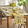 Artoid Mode Lemon Fruit Summer Placemats Set of 4, 12×18 Inch Seasonal Spring Holiday Table Mats for Party Kitchen Dining Decoration(Yellow/Pineapple)