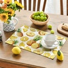 Artoid Mode Lemon Fruit Summer Placemats Set of 4, 12×18 Inch Seasonal Spring Holiday Table Mats for Party Kitchen Dining Decoration(Yellow/Pineapple)
