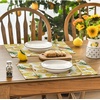 Artoid Mode Lemon Fruit Summer Placemats Set of 4, 12×18 Inch Seasonal Spring Holiday Table Mats for Party Kitchen Dining Decoration(Yellow/Pineapple)