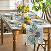 Artoid Mode Plaid Lemon Sunflower Summer Placemats Set of 4, 12×18 Inch Hello Sunshine Table Mats for Party Kitchen Dining Decoration(Blue)